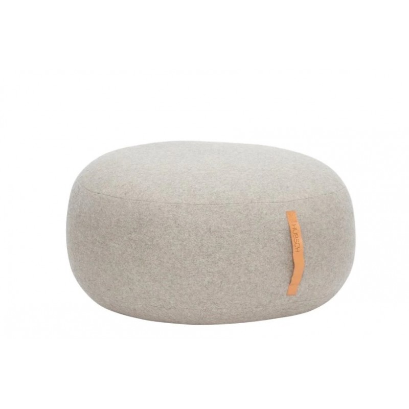 RO MOCHI ROUND POUF WITH LEATHER STRAP Ø70 CM